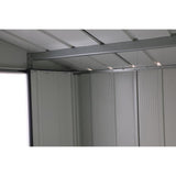 Abri de jardin en métal 4,77 m2 - DURAMAX - Kit d'ancrage inclus - Gris anthracite