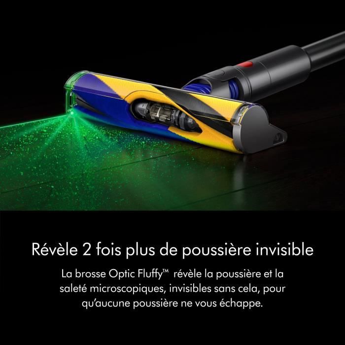 DYSON V12 Detect Slim Absolute - Aspirateur Balai sans fil - Puissance 150 AW - Contrôle de puissance - Brosse avec lumiere intégrée