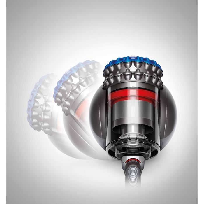 DYSON BIG BALL PARQUET 2 - Aspirateur traineau sans sac - 600W - brosse pneumatique 180 ° - poignée 360° - Technologie Cyclones 2