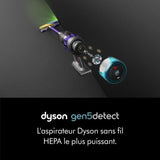 DYSON Gen5 Detect Absolute - Aspirateur Balai - Puissance 262AW - Filtre HEPA capturant 99,9 % des particules - Autonomie 70