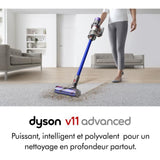 DYSON V11 ADVANCED - Aspirateur Balai sans Fil - 60 Min d'autonomie - Brosse Motorbar Auto-démelante - Ecran LCD
