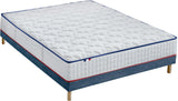 CONFORT DESIGN Amboise Ensemble Matelas et sommier  160 x 200 - Ep.20cm -Ressorts ensachés- Mousse 25 kg/m3 - Fabriqué en France