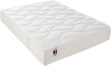CONFORT DESIGN Gari Ensemble matelas & sommier 140 x 190 - Ep. 23 cm - Polylatex - Hypoallergénique - Réversible -Fabriqué en France