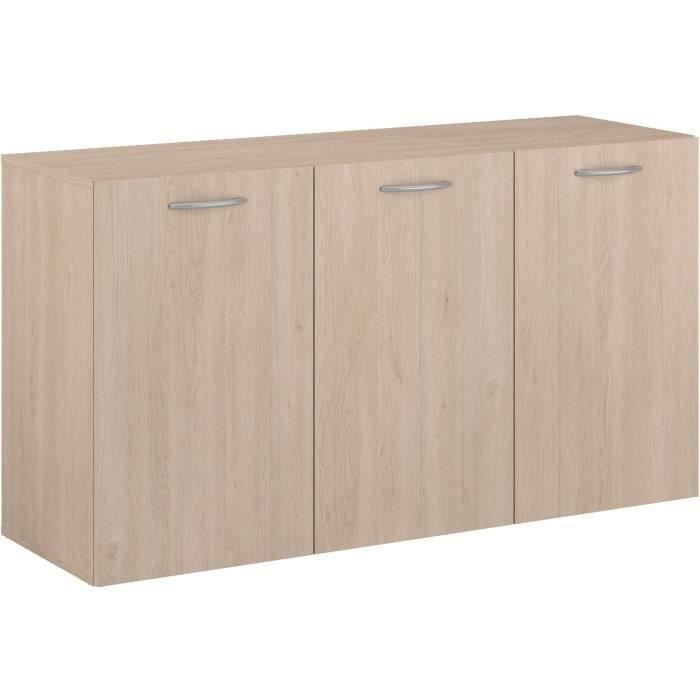 Buffet - EASY LIFE - 126 x 69,3 x 41,5 cm - Chene  - 3 portes - PARISOT