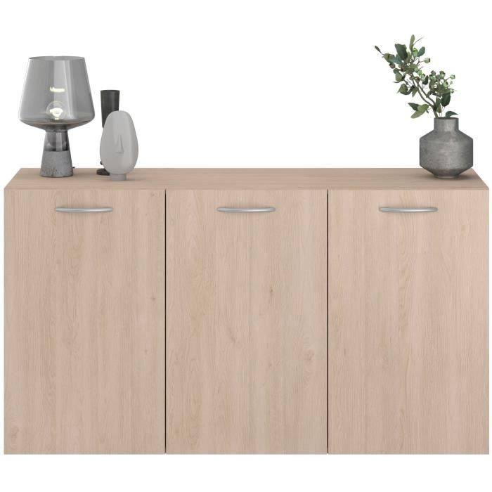 Buffet - EASY LIFE - 126 x 69,3 x 41,5 cm - Chene  - 3 portes - PARISOT