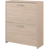 Meuble a chaussures 2 abattants - EASY LIFE - Décor Chene - L66,5 x P25,1 x H78,5cm - PARISOT