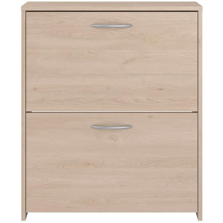 Meuble a chaussures 2 abattants - EASY LIFE - Décor Chene - L66,5 x P25,1 x H78,5cm - PARISOT