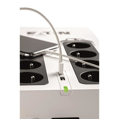 Onduleur/Multiprise/Parafoudre - EATON 3S 700 FR - Off-line UPS - 3S700F - 700VA (8 prises françaises + 1 prise protection tel + 2