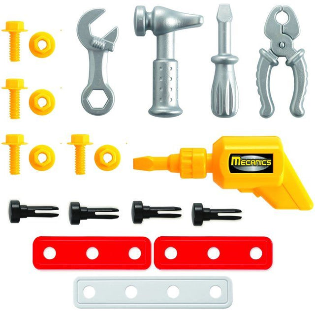 ECOIFFIER Mecanics 2303 - Valisette Mécanique 25,5 cm - 18 mois - Pour Bricoler Partout