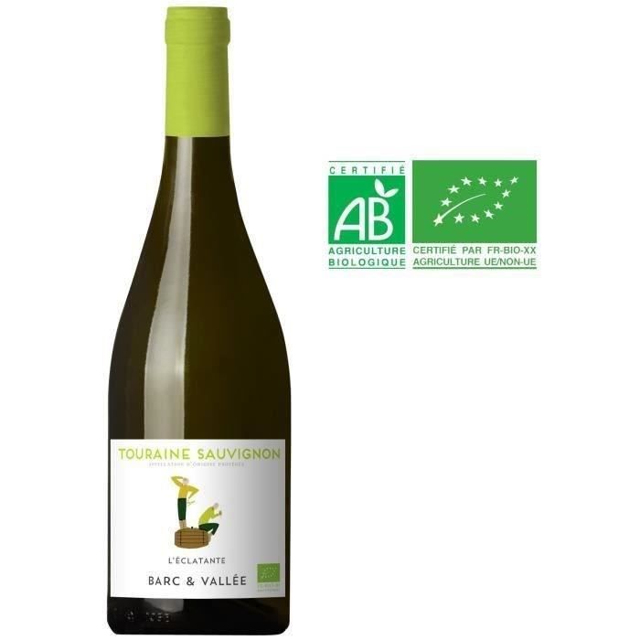 Barc & Vallée L'Eclatante Touraine Sauvignon - Vin blanc de Loire - Bio 2023
