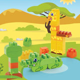 ECOIFFIER Abrick 1445 - Baril Jungle 70 Pieces - Abrick - 18 mois - Un maximum de combinaisons