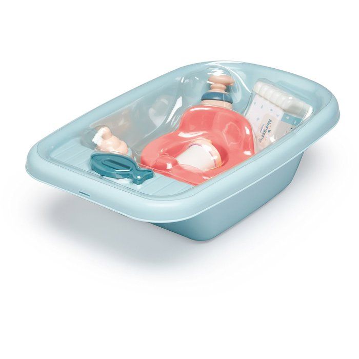 ECOIFFIER Nursery 787 - Baignoire Garnie 32 cm - 18 mois - Le bain de bébé