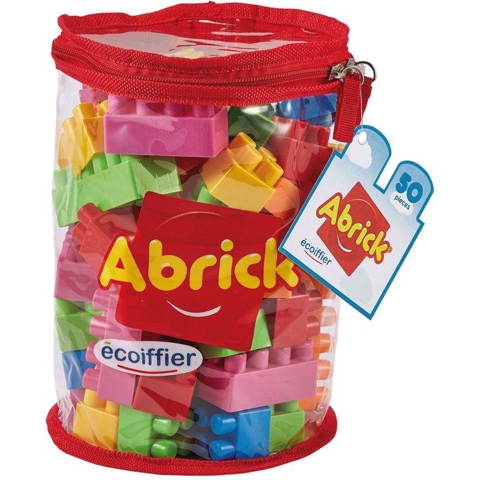 Sac tube briques - Abrick - ECOIFFIER - 50 pieces - Des 18 mois