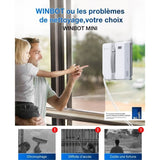 ECOVACS WINBOT Mini - Robot de Nettoyage de vitres - Design Compact - Double Buses avec pulvérisation ultrasonique