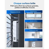 ECOVACS WINBOT Mini - Robot de Nettoyage de vitres - Design Compact - Double Buses avec pulvérisation ultrasonique