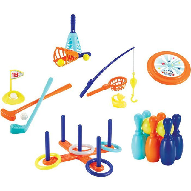Coffret sport 6 en 1 ECOIFFIER - Jeux de sport pour enfant des 18 mois - Origine France Garantie