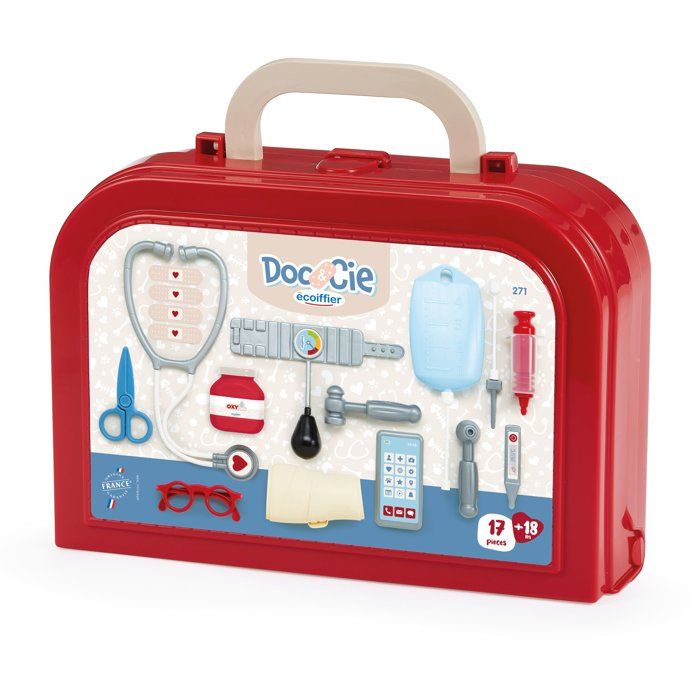 ECOIFFIER Médical 271 - Valisette Docteur Luxe - 18 mois - Pour une consultation minutieuse