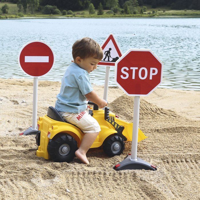 ECOIFFIER Tp 476 - 3 Panneaux Signalisation - 18 mois - Une signalisation grandeur nature