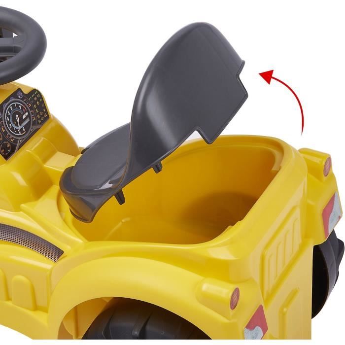 Porteur Tracto pelle - ECOIFFIER - Jaune - Pour Enfant de 12 a 36 mois