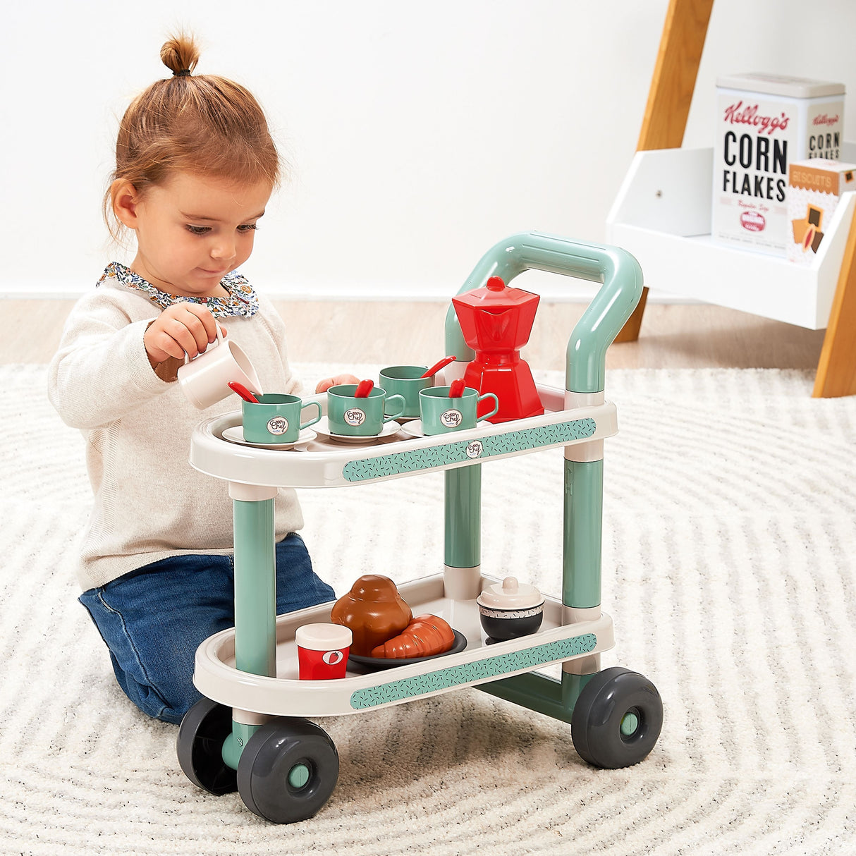 Désserte petit déjeuner - ECOIFFIER - 22 accessoires - Des 18 mois