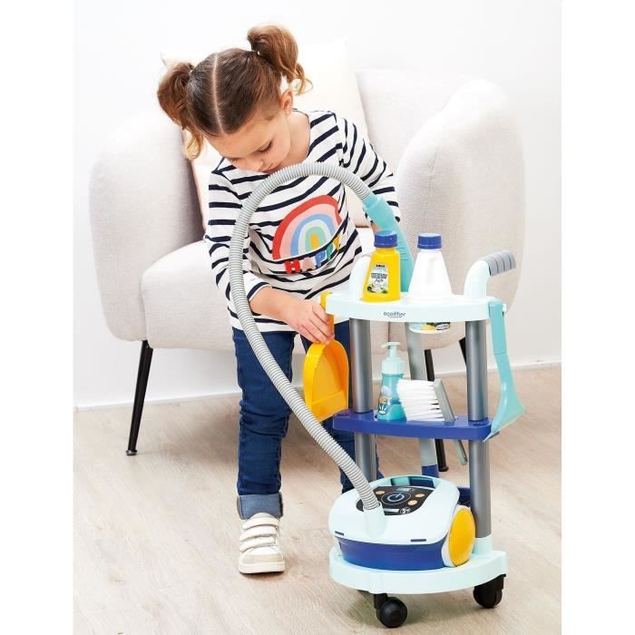 Chariot de ménage + aspirateur - ECOIFFIER - 2772 - Faire le ménage devien un plaisir
