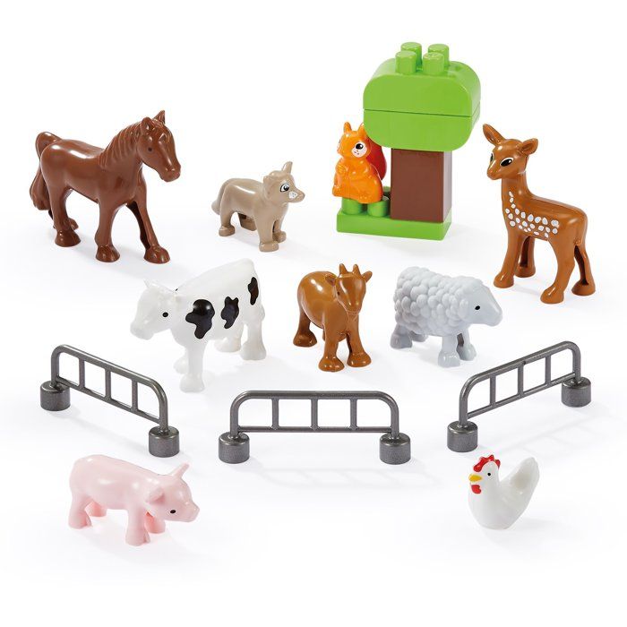 ECOIFFIER Abrick 3329 - Les Animaux de la Campagne - 18 mois - Les Premiers pas dans la Ferme