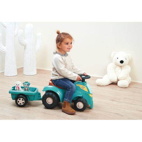 Tracteur directionnel garni avec remorque - ECOIFFIER - 15 accessoires - De 12 a 36 mois