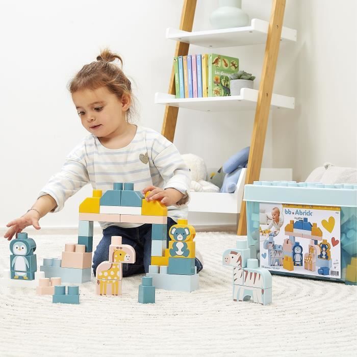 Baril de briques zoo - ECOIFFIER - 55 pcs - Des 18 mois