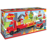 Ecoiffier Intervention pompier, Abrick 3290, Jeu de construction pour enfant, Camion pompier 32 cm, Des 18 mois, Fabriqué en France