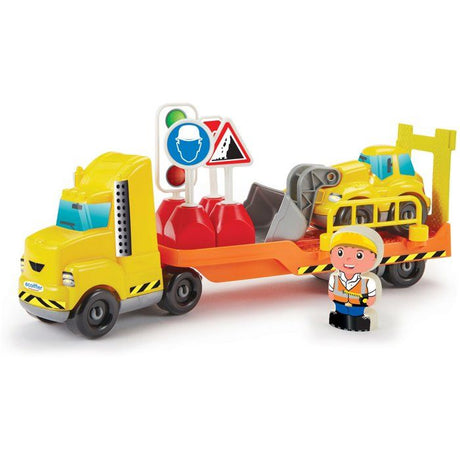 Jouet de chantier - Ecoiffier - Pelleteuse et camion avec accessoires - Jaune - Mixte - 18 mois+