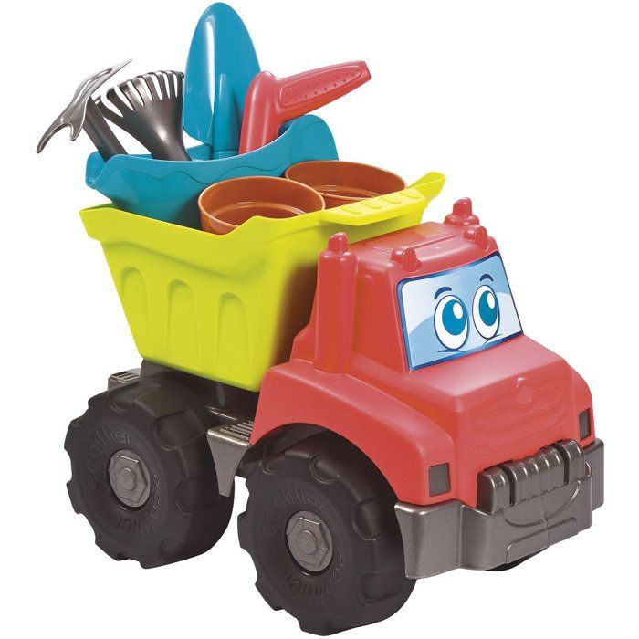 ECOIFFIER Jardin 4490 - Camion Tp Jardin 32 cm - 18 mois - Place au Transporteur !