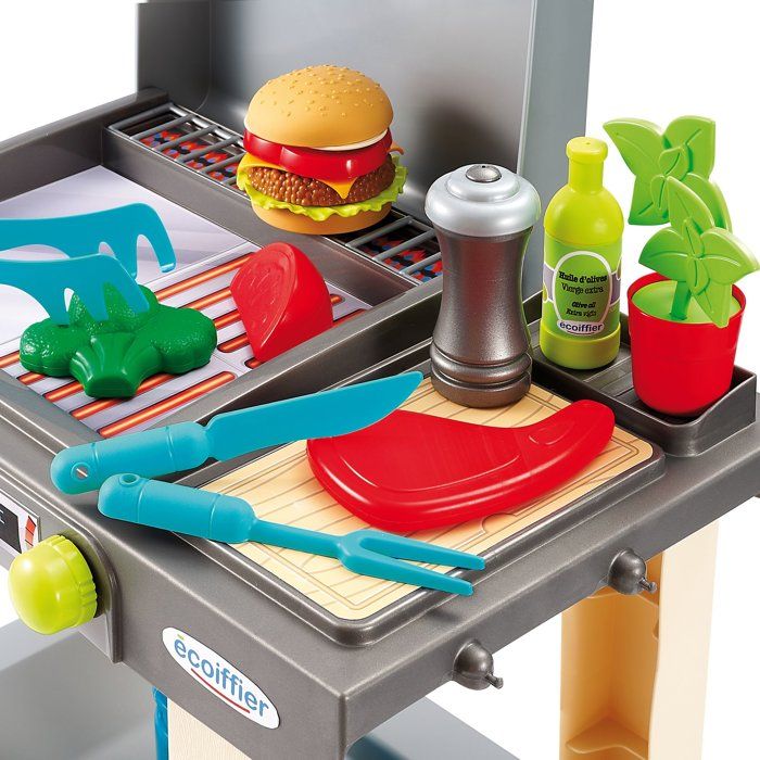 La Plancha + 12 Accessoires inclus, Jeu d'imitation, Outillage de jardin pour enfants, Jouets Ecoiffier 4669, Des 18 mois, Fabriqué
