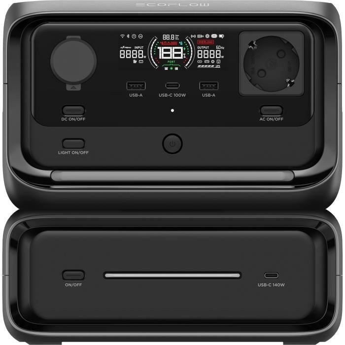 Batterie de démarrage - EcoFlow - RIVER 3 Max - Haute performance, systeme ASI, capacité extensible, batterie EB300 incluse