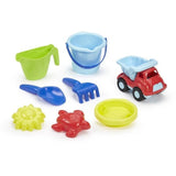 Chariot plage garni - ECOIFFIER - 529 - Seau avec tamis, arrosoir, doublette, 2 moules et 1 petit vÈhicule