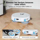 Robot Aspirateur Laveur avec Station de Vidage Automatique- ECOVACS N30 Pro OMNI - Puissance 10000Pa - Nettoyage a l'eau Chaude
