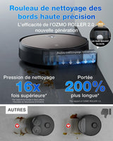 ECOVACS X11 PRO OMNI - Robot Aspirateur Laveur avec Blast - 19500 Pa - PowerBoost Ultra-Rapide - OZMO Roller 2.0 - ZeroTangle 3.0