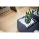 Pot de fleurs Carré 40 cm - EDA - Graphit - 31 L - 39 x 39 x H. 43 cm - Gris Anthracite