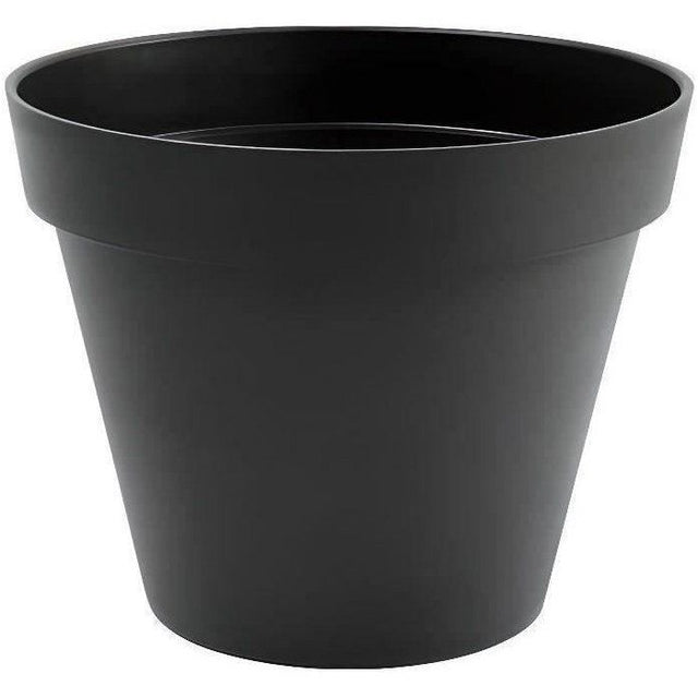 Pot de fleurs Rond - Ř 48 cm - EDA - Toscane - 43 L - Intérieur/Extérieur - Ř 47,5 x H.40 cm - Gris Anthracite