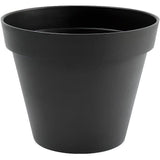 EDA Pot de fleurs rond TOSCANE - 43 L - Ø 47,5 x H.40 cm - Gris Anthracite - Intérieur/Extérieur