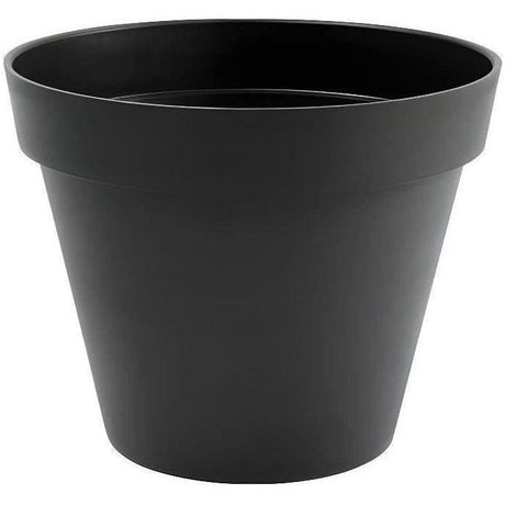 Pot de fleurs Rond - Ř 48 cm - EDA - Toscane - 43 L - Intérieur/Extérieur - Ř 47,5 x H.40 cm - Gris Anthracite
