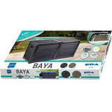 Coffre de jardin en Plastique - EDA - BAYA - 420 L - Décor imitation bois - 117,3 x 54,8 x H. 65,3 cm - Gris anthracite