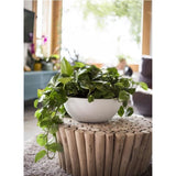 Pot vasque Ø 40 cm - EDA - Graphit Up - 14,9 L - Intérieur / Extérieur - Ø 40 x H. 16,5 cm - Blanc Cérusé