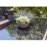 Pot vasque Ř 25 cm - EDA - Graphit Up - 3,3 L - Intérieur/ Extérieur - Décor Graphique - Ř 24,5 x H. 10,5 cm - Gris Anthracite