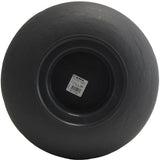 Pot de fleurs Rond 40 cm - EDA - Volcania Up - 32,5 L - Intérieur/Extérieur - Décor Pierre - Ř 38,5 x H. 36,8 cm - Gris Anthracite