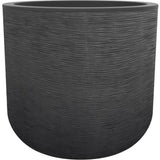 Pot de fleurs Rond 50 cm - EDA - Graphit Up - 67 L - Ø 48,5 x H. 46,2 cm- Gris anthracite
