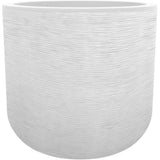 Pot de fleurs Rond 50 cm - EDA - Graphit Up - 67 L - Ø 48,5 x H. 46,2 cm- Blanc Cérusé