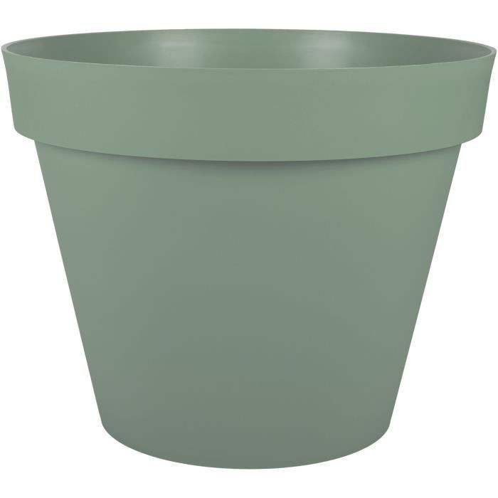 EDA PLASTIQUE - Tuscany round flower pot - Ø 60 x H47 cm - 76 L - Laurel green