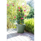 EDA Pot de fleurs rond TOSCANE - 76 L - Ø 60 x H 47 cm - Vert laurier
