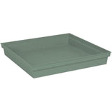 Soucoupe Carrée 40 cm - EDA -Toscane - 40 x 40 x H. 5,9 cm - Vert Laurier