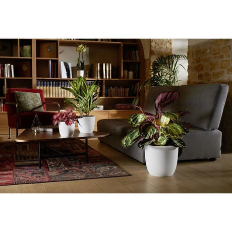 Cache-pot - EDA - OPALE - 14,8 L - Ř 29,5 x H.27,1 cm - Blanc ivoire